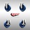 Service Caster 5 Inch 316SS Solid Polyurethane Wheel Swivel Bolt Hole Caster Brakes SCC, 2PK SCC-SS316BH20S514-SPUS-2-TLB-2 - alternate 4